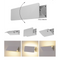 S9356/160WW/WH, S9356/610WW/WH: Adjustable LED surface mounted profile wall light. 3W 3K White, 12W 3000K White. SAL Lighting