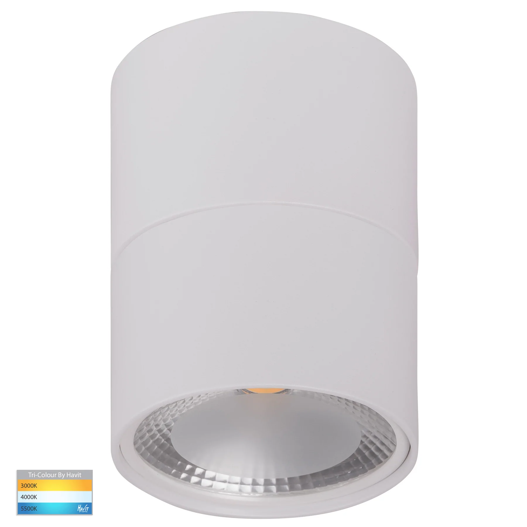 Havit Nella LED Surface Mounted Downlight with Extension Tri - White 12W 240V IP54 - HV5803T-WHT-EXT, HV5803T-WHT-EXT-12V - Havit Lighting