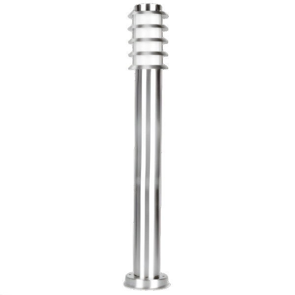 SE7018 SLS: Murray external bollard post. E27 lamp base. Stainless Steel finish. 116(W) x 1100(H)