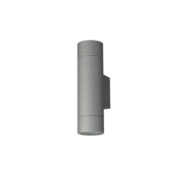 SL7223WW/SL: EXTERIOR LED WALL LIGHT 6W IP65 3K. Silver finish. Clear tempered glass cover.